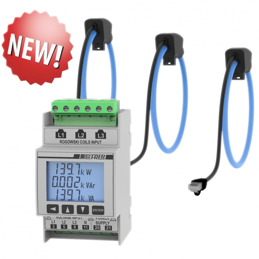 Kit NANO multifunction meters with 3 Rogowski coils